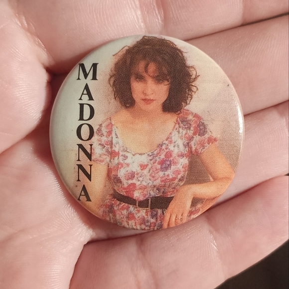 Vintage 1988 Madonna Boy Toy Mini Pin On Collectible Button - Picture 1 of 3